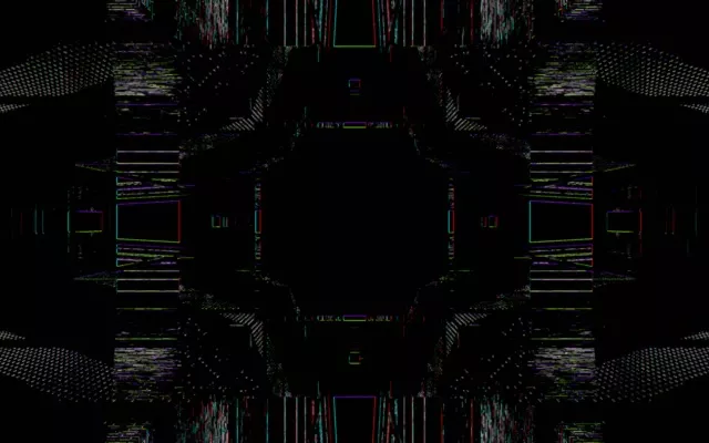 Neon Tunnel Symmetrical Grid VJ Loop 16:10 MacBook 60fps Screensaver