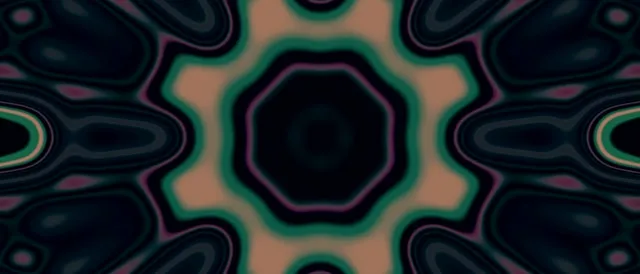 Neona Tunelis Teal Zvaigznes Impulss VJLoops 21:9 Ultrawide 60fps Ekrānsaudzētājs