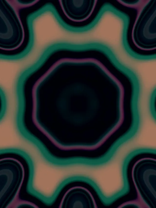 نفق النيون نجمة بحرية إزهار VJLoops 60fps 3:4 آيباد عمودي شاشة التوقف