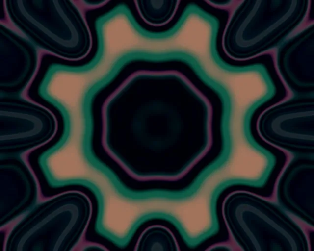 Neontunneli Turkoosi Tähti Syke VJ Loop 5:4 Industrial 60fps Näytönsäästäjä