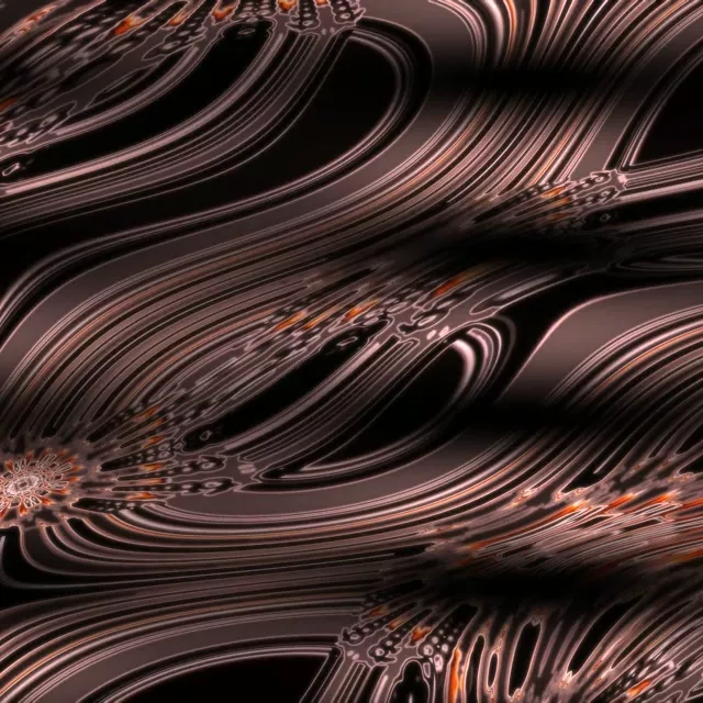 Neon Tunnel VJ Loop 1:1 Square 60fps Screensaver Flowing Copper Waves