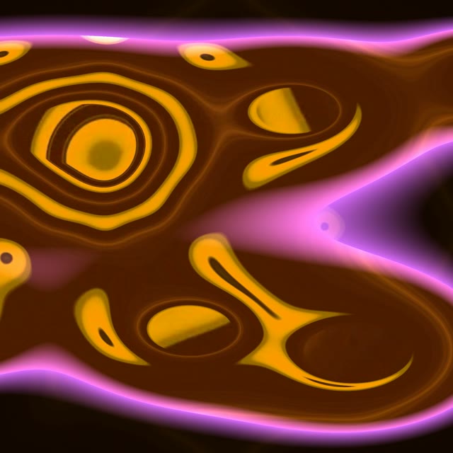 حلقه VJ تونل نئون 1:1 مربع 60fps اسکریین‌سیور چشمان درخشان زرد