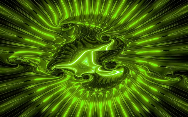 Neon Tunnel VJLoops 16:10 Macbook 60fps Screensaver Groen Swirl Motion Background