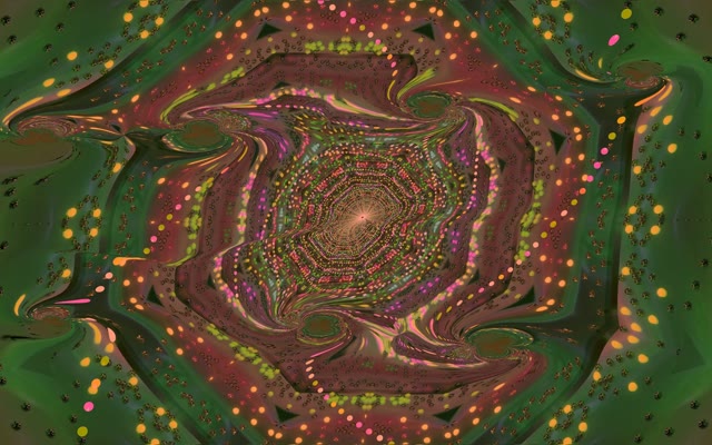 Neon Tunnel VJ Loop 16:10 Macbook 60fps Screensaver Purple Gold Fractals