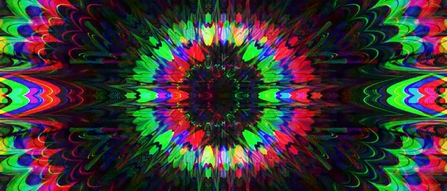 Neon Tunnel Vj Loop 21:9 Ultrawide 60fps Radial Kaleidoscope Screensaver
