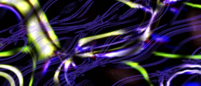 Neon Tunnel VJ Loop 21:9 Ultrawide 60fps Screensaver Glowing Light Streaks