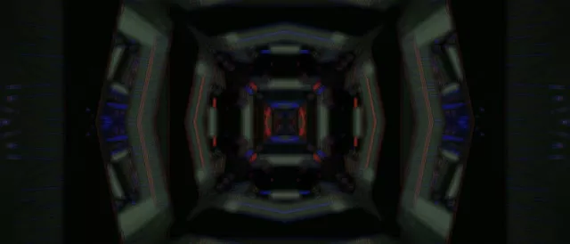 Neon Tunnel VJ Loop 21:9 Ultrawide 60fps Screensaver Pulsating Square Vortex