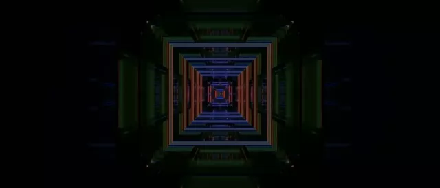 Neon Tunnel VJ Loop 21:9 Ultrawide 60fps Screensaver Square Vortex