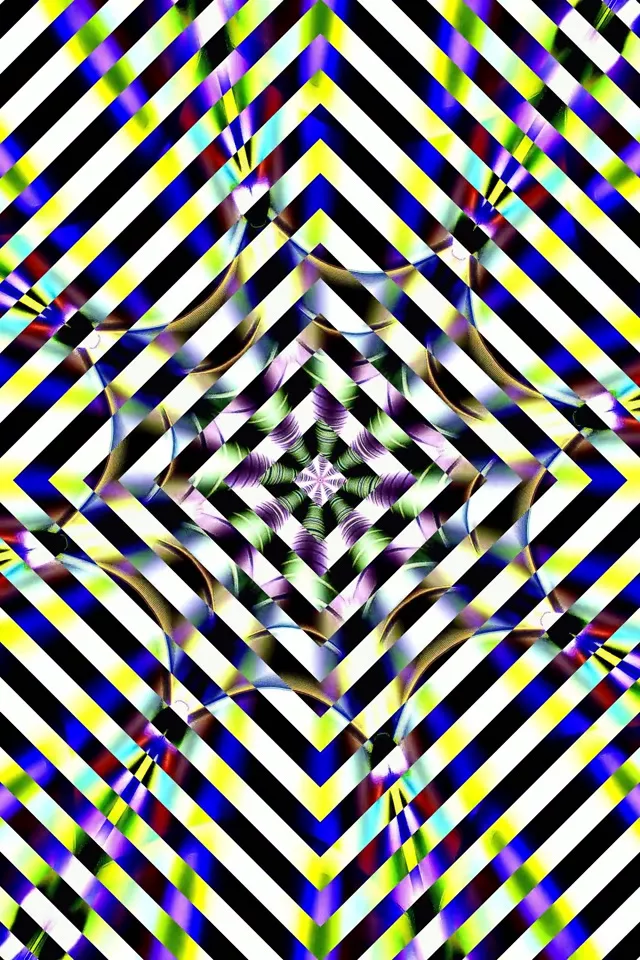 Neon Tunnel Vj Loop 2:3 Portrait 60fps Pulsating Diamond Vortex Screensaver