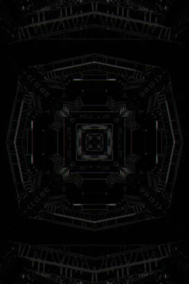 Neon Tunnel Vj Loop 2:3 Portrait 60fps Screensaver Geometric Vortex