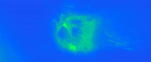 네온 터널 VJ Loop 2.39:1 시네마스코프 60fps 그린 기하학적 스크린세이버