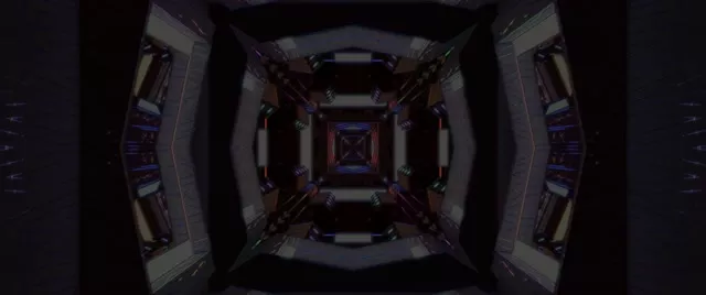 Neon Tunnel Vj Loop 2.39:1 Cinemascope 60fps Screensaver Kaleidoscope