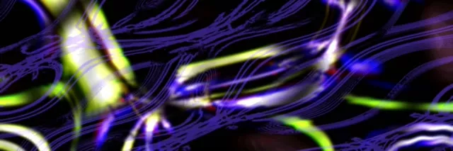Neon Tunnel VJ Loop 3:1 Triple Wide 60fps Screensaver Glowing Lines