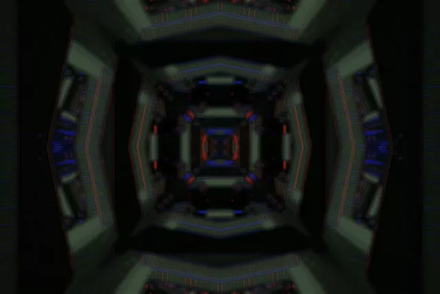 Neon Tunnel VJ Loop 3:2 60fps Screensaver Geometric Vortex