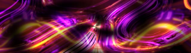 Neon Tunnel VJ Loop 32:9 Ultrawide 60fps Screensaver Purple Yellow Motion