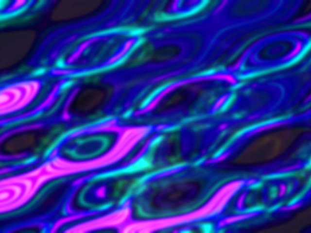 Neon Tunnel VJ Loop 4:3 Classic 60fps Screensaver Cyan Magenta Waves