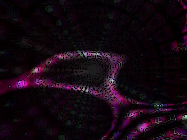 Neon Tunnel VJLoops 4:3 Klassisch 60fps Bildschirmschoner Rosa Lila Geometrische Bewegung