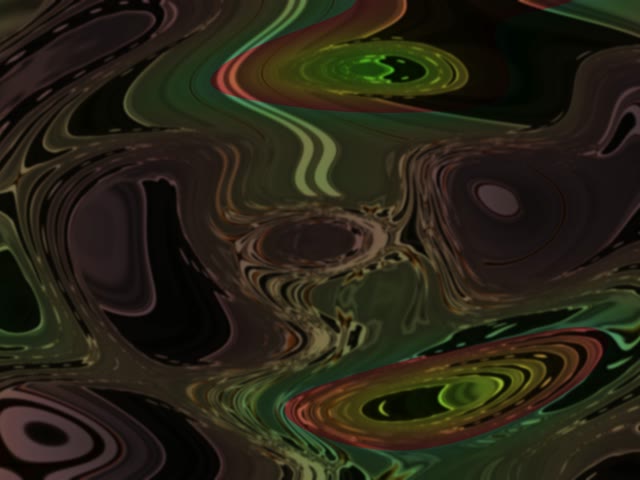 Neon Tunnel VJ Loop 4:3 Classic 60fps Screensaver with Swirling Green Brown Patterns