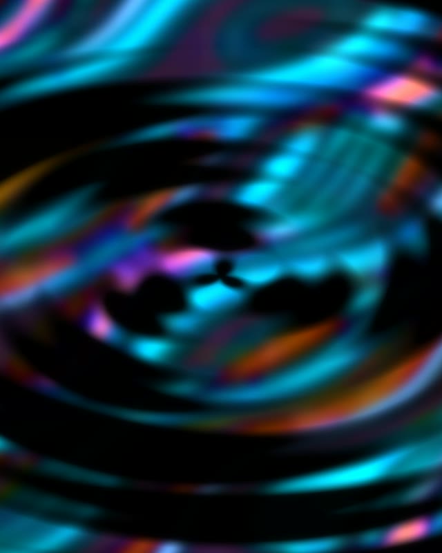Neon Tunnel VJLoops 4:5 Instagram 60fps Screensaver Cyan Blue Orange Curves