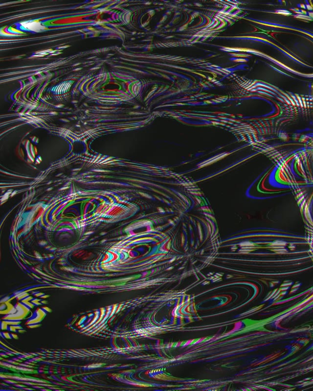 Neon Tunnel VJ Loop 4:5 Instagram 60fps Screensaver Glitch Psychedelic Swirls