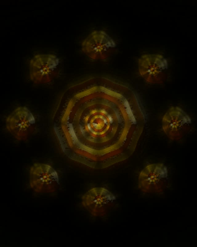 Bucle VJ Túnel de Neons 4:5 Instagram 60fps Protector de Pantalla Anells Octàgon Or