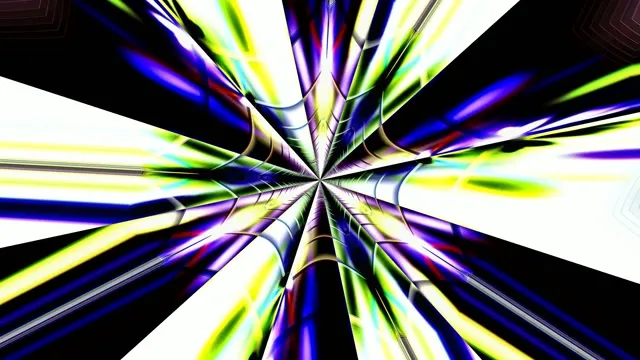 Neon Tunnel VJ Loop 4K 60fps | Colorful Radial Burst Screensaver