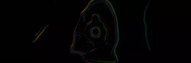 Neon Tunnel Spiraling Vortex VJ Loop 3:1 Triple Wide 60fps Screensaver