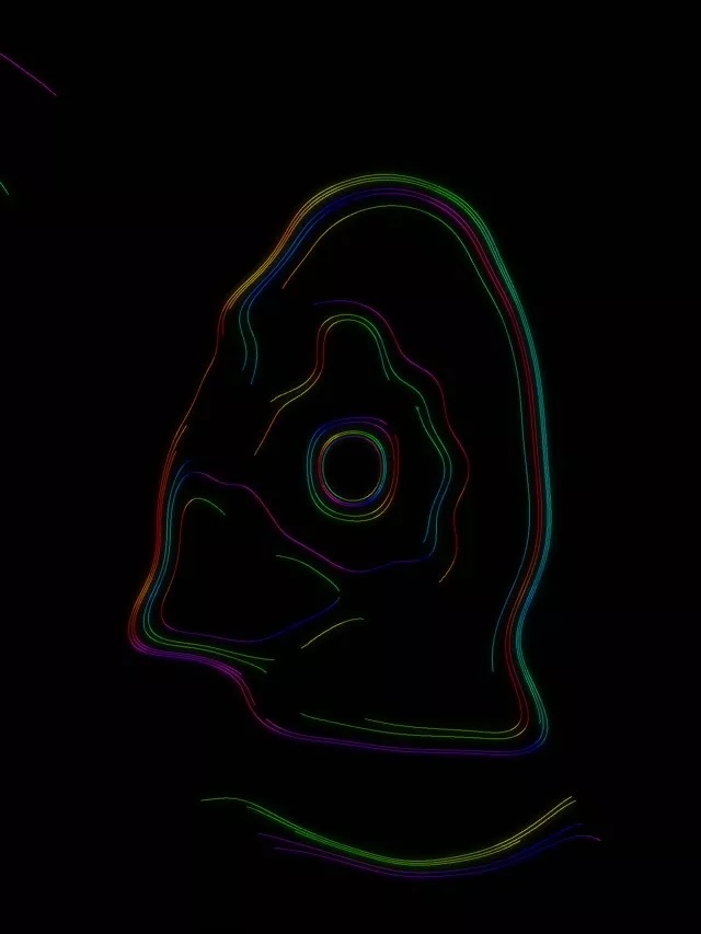 Colorful Neon Tunnel Spiraling Vortex 3:4 iPad Portrait 60fps VJ Loop Screensaver