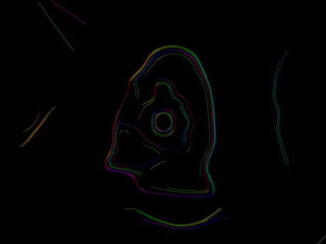 Neon Tunnel Concentric Circles VJ Loop 4:3 Classic 60fps Screensaver