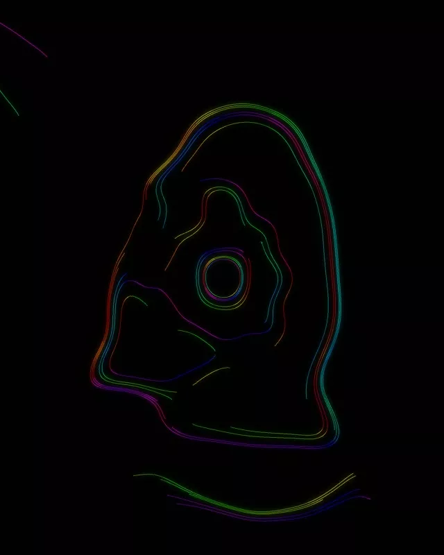Colorful Neon Tunnel Vortex | 4:5 Instagram 60fps Screensaver VJ Loop