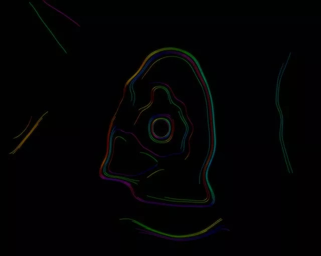 Neon Tunnel Concentric Circle Vortex 5:4 Industrial 60fps VJ Loop Screensaver