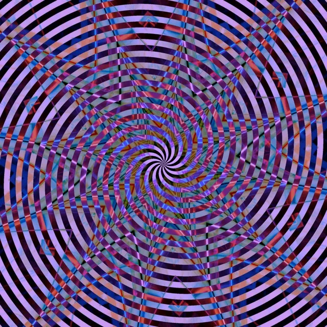 Hypnotic Spiraling Neon Tunnel VJ Loop 1:1 Square 60fps Screensaver