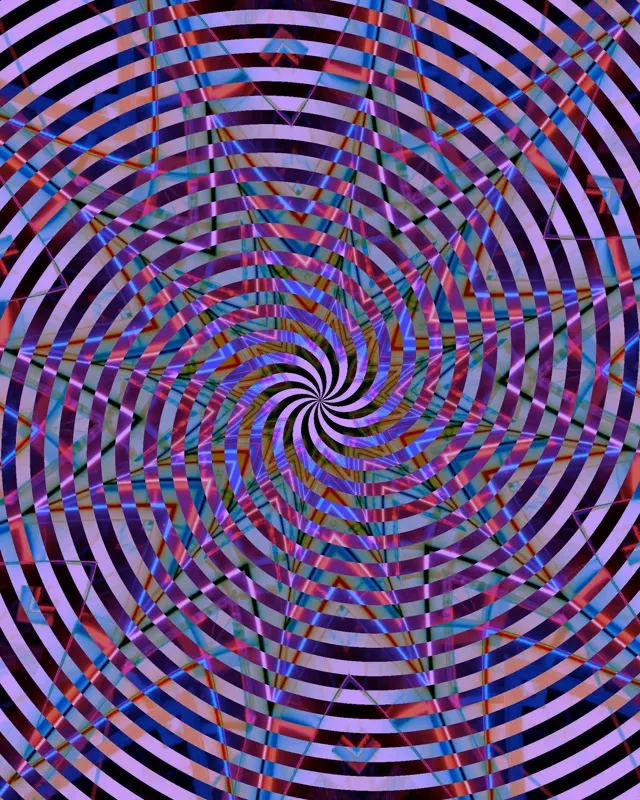 Neon Tunnel Spiraling Vortex | 4:5 Instagram | 60fps VJ Loop Screensaver