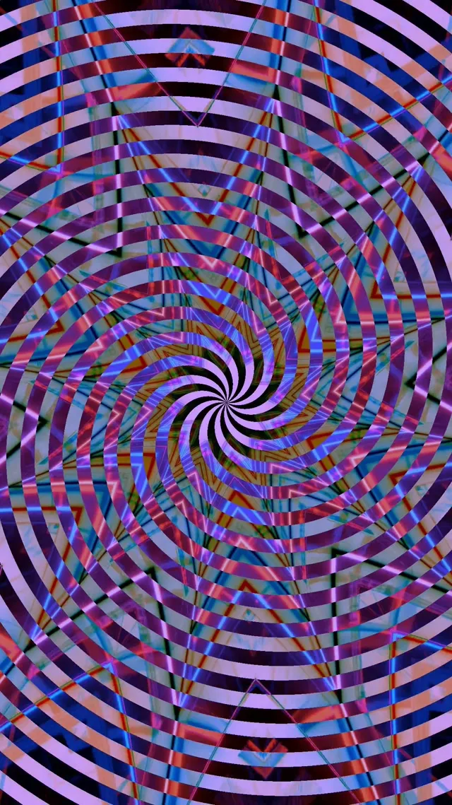 螺旋霓虹隧道 VJLoops 9:16 Reels 60fps 螢幕保護程式動態