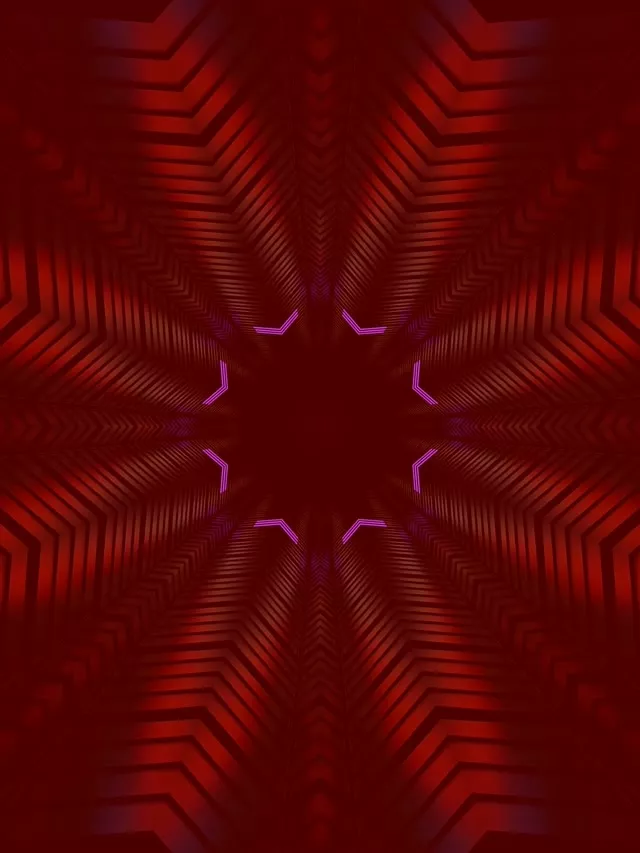 Neon Tunnel Chevron Vortex 3:4 iPad Portrait 60fps VJ Loop Screensaver