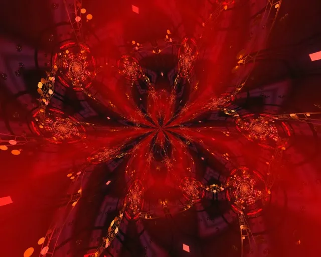 5:4 industrial 60fps screensaver neon tunnel radial kaleidoscope vj loop