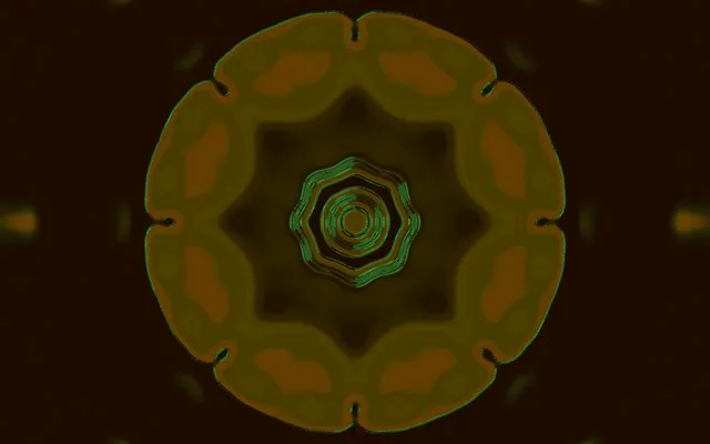 Neon Tunnel Kaleidoscope VJ Loop 16:10 Macbook 60fps Screensaver