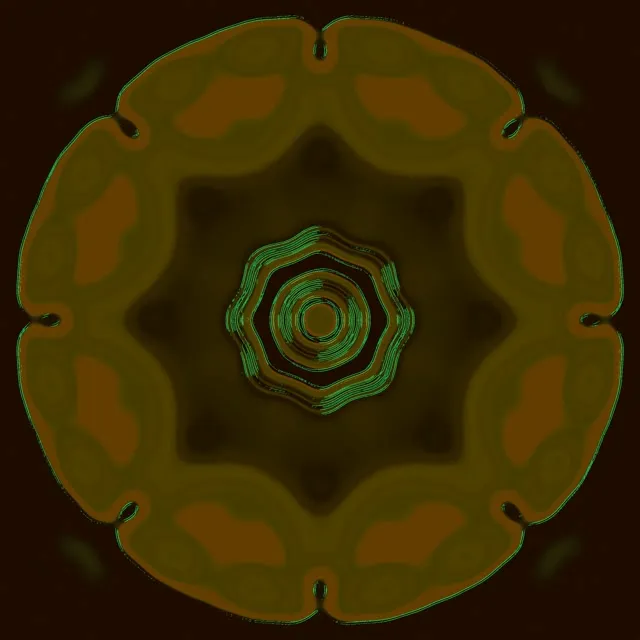 Neon Tunnel Kaleidoscope Vortex - 1:1 Square 60fps Screensaver Loop