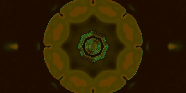 Neon Tunnel Kaleidoscope Vortex - 2:1 Univisium 60fps Screensaver Loop