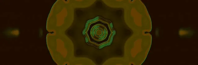 Pulsating Hexagon Neon Tunnel | 3:1 Triple Wide 60fps Screensaver VJ Loop