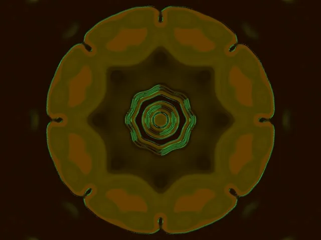 Pulsating Hexagon Neon Tunnel VJ Loop 4:3 Classic 60fps Screensaver