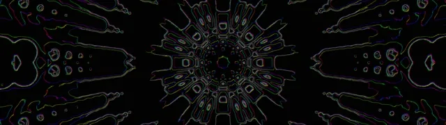 32:9 Ultrawide Neon Tunnel Kaleidoscope VJ Loop 60fps Screensaver
