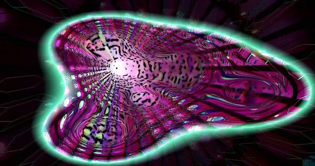 Neon Glow Fish 4K VJ Loop | Cyan Purple Screensaver 60fps