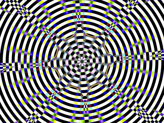 Hypnotic Concentric Neon Tunnel VJ Loop 4:3 Classic 60fps Screensaver