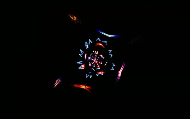 脉动六边形霓虹隧道 VJLoops 16:10 MacBook 60fps 屏幕保护程序