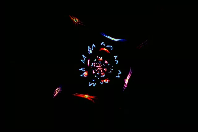Neon Tunnel Kaleidoscope Burst VJ Loop 60fps 3:2 Screensaver