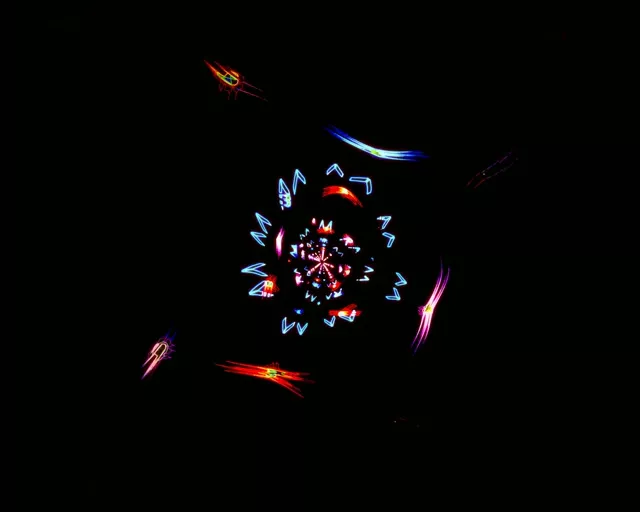 Neon Tunnel Kaleidoscope Burst | 5:4 Industrial 60fps VJ Loop Screensaver