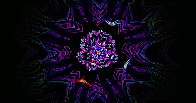 Tuneli Neon VJ Loop 4K UHD 60FPS Screensaver Windows PC Laptop