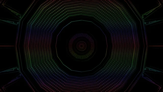 Neon Tunnel VJLoops 4K UHD 60fps Screensaver Windows PC