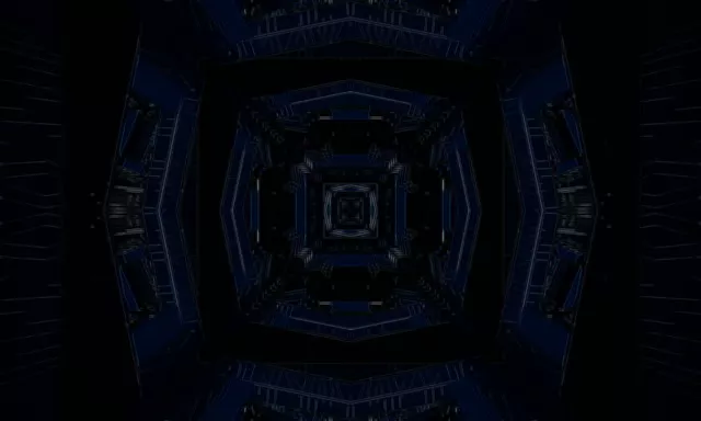 Neon Tunnel VJ Loop 60fps 5:3 Wide Pulsating Square Vortex Screensaver